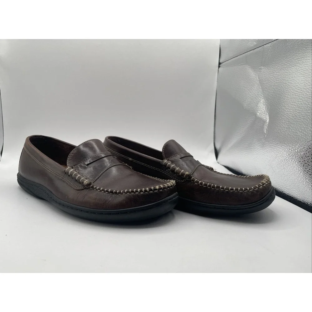 Cole Haan Resort Penny Loafer Men's Size 9.5 Brown‎ Leather Slip-On Shoes